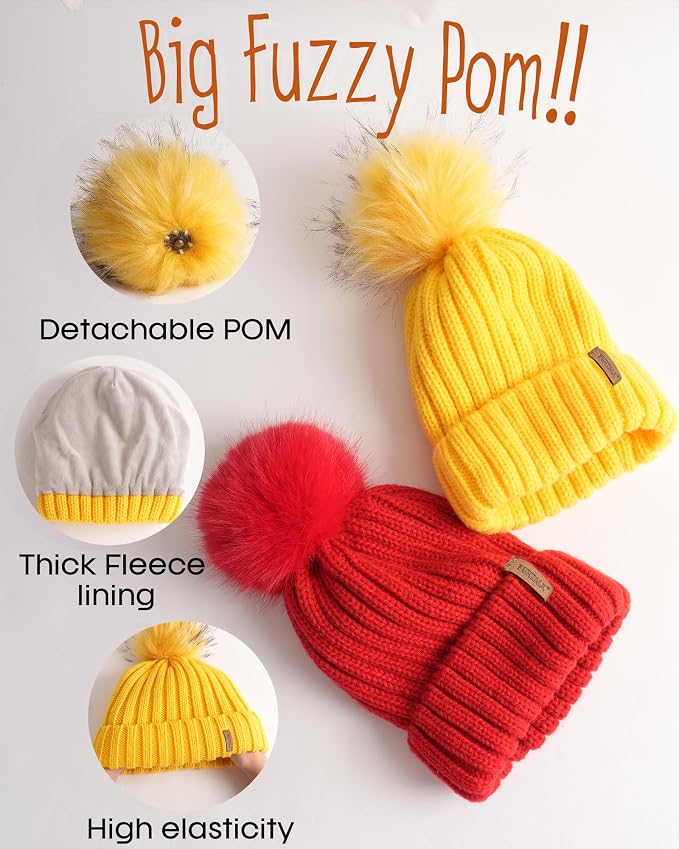 FURTALK Kids Winter Hat Toddler Knitted Beanie - Image 2