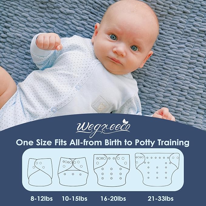 wegreeco Cloth Diapers 5 Pack - Image 2