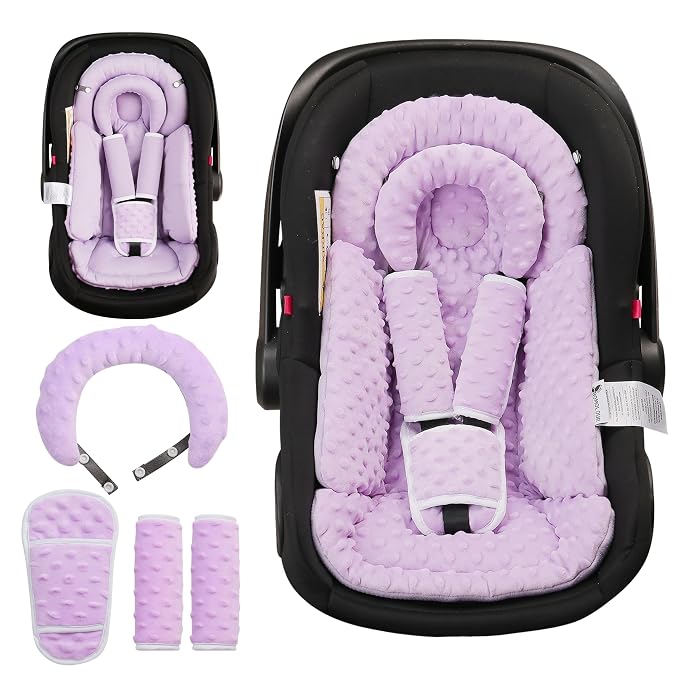 Infant Car Seat Insert with Removable Cushion by BOMOLOUR