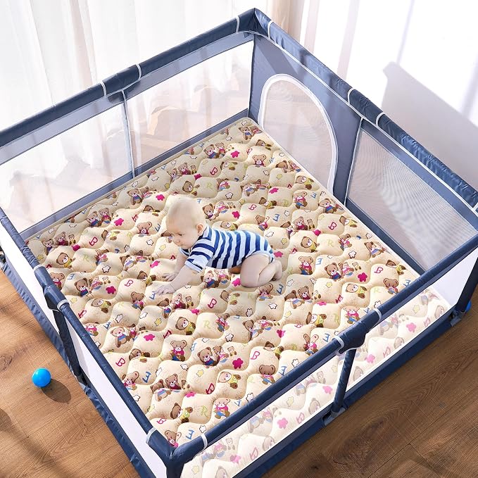 High-Density Foam Baby Play Mat, 36x36 Inches Thicken One-Piece Comfortable and - Image 5