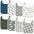 KeaBabies 8-Pack Organic Baby Bibs by KeaBabies