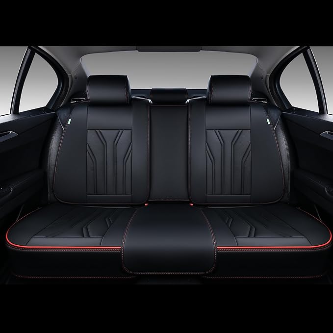 FLORICH Leather Seat Covers, Seat Covers Full Set, Car Seat Protectors 5 Seats - Image 6
