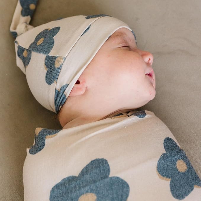 Copper Pearl Large Premium Knit Baby Swaddle Receiving Blanket Gemma in Tan - Image 7