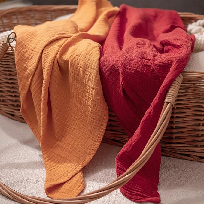 Muslin Receiving Blankets, Neutral Blanket Swaddling - Image 6