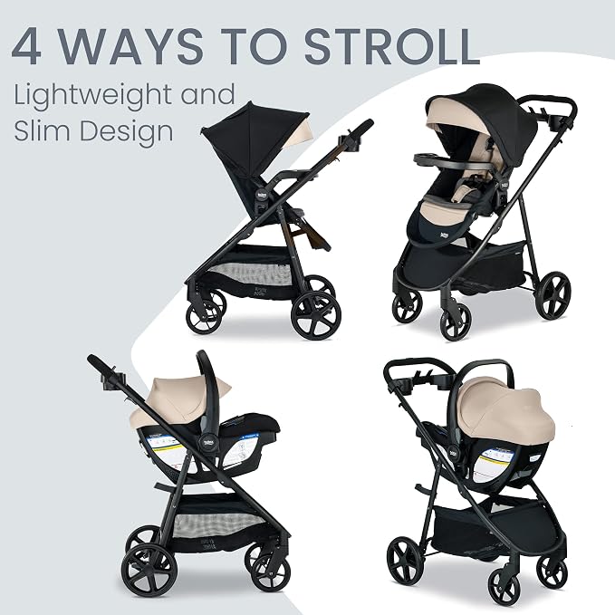 Britax Willow Brook S+ Baby Travel System, Infant Car Seat and Stroller Combo - Image 2