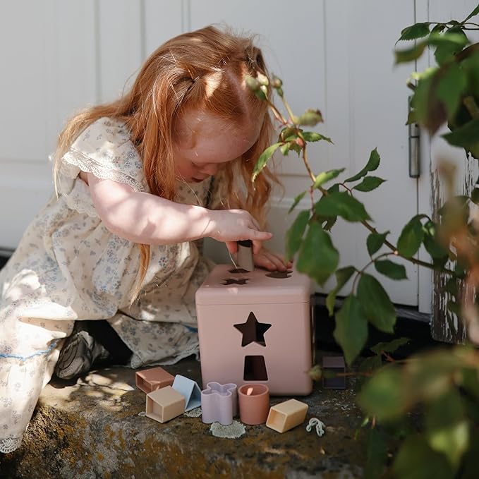 mushie Shape Sorting Box | Educational Learning Toy - Image 6