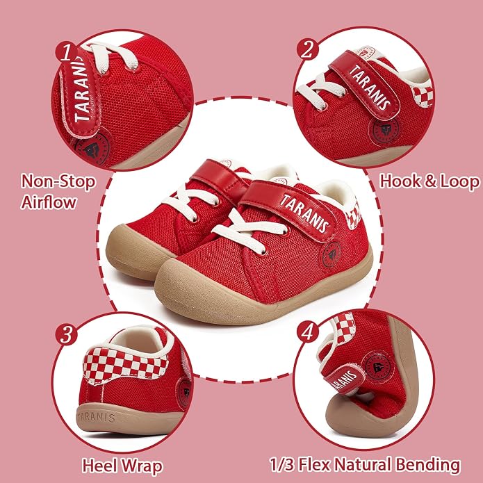Toddler Shoes Boys Girls Infant Sneakers Non-Slip Rubber Sole Baby Crib First - Image 5