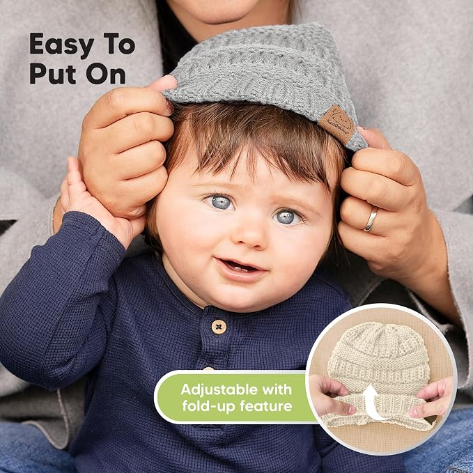 3-Pack Baby Beanies for Boys, Girls - Image 8
