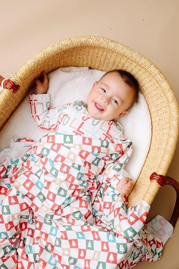 Copper Pearl Large Premium Knit Baby Swaddle Receiving Blanket 'Fraser' - Image 5
