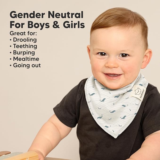 8-Pack Organic Baby Bandana Bibs - Image 6