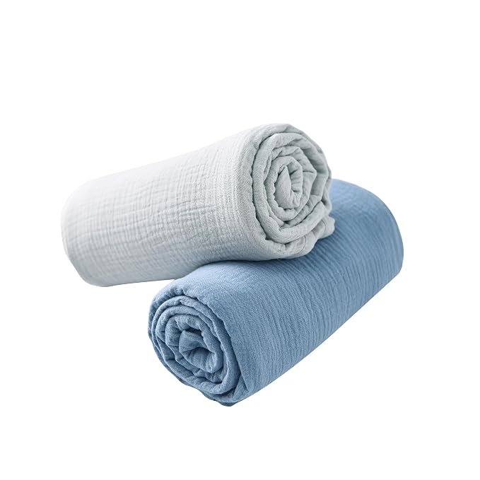2-Pack Nursing Covers for Breastfeeding, 100% Organic Cotton Muslin - Image 9