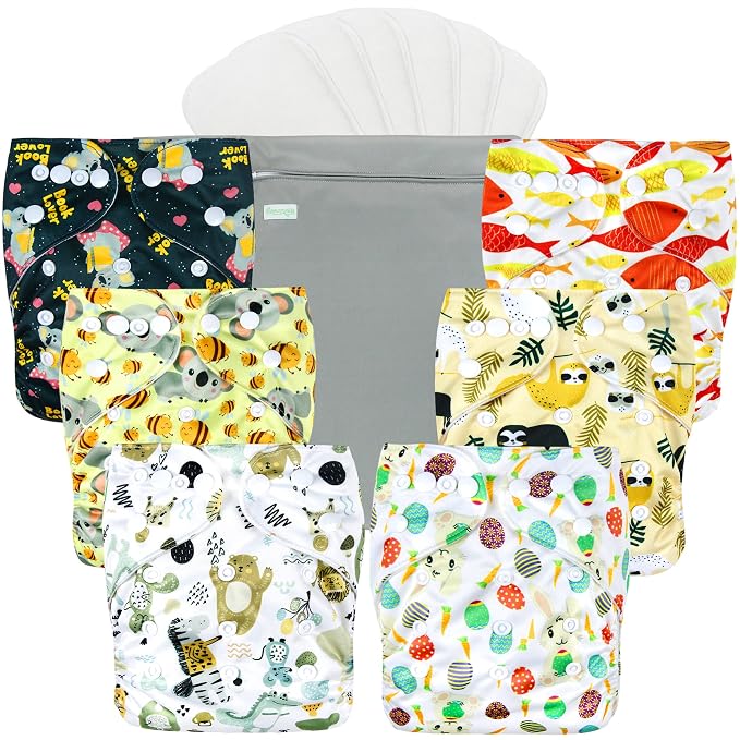 wegreeco Cloth Diapers 6 Pack by wegreeco