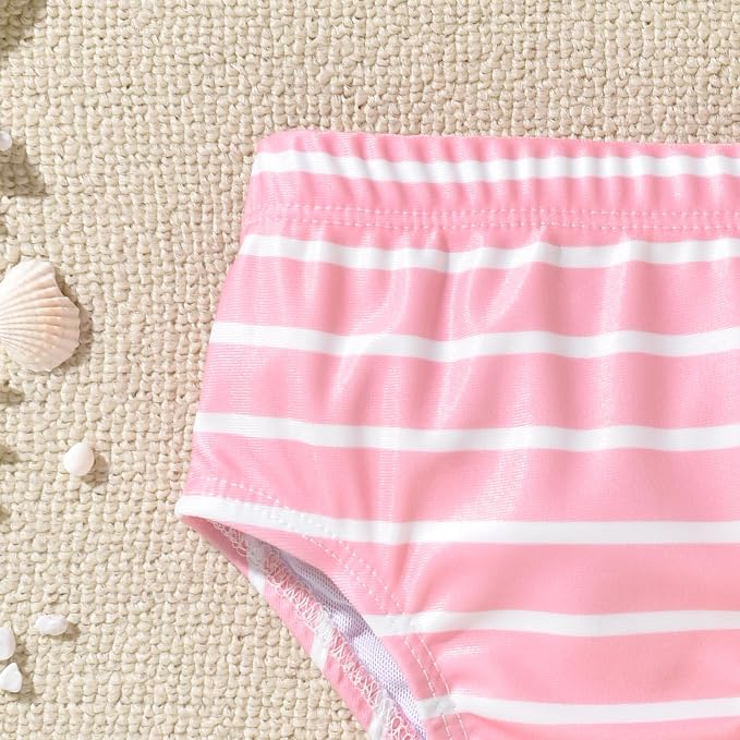 Aalizzwell Toddler Baby Girl Bathing Suit Two Piece Swimsuit Bikini Beach Wear - Image 6