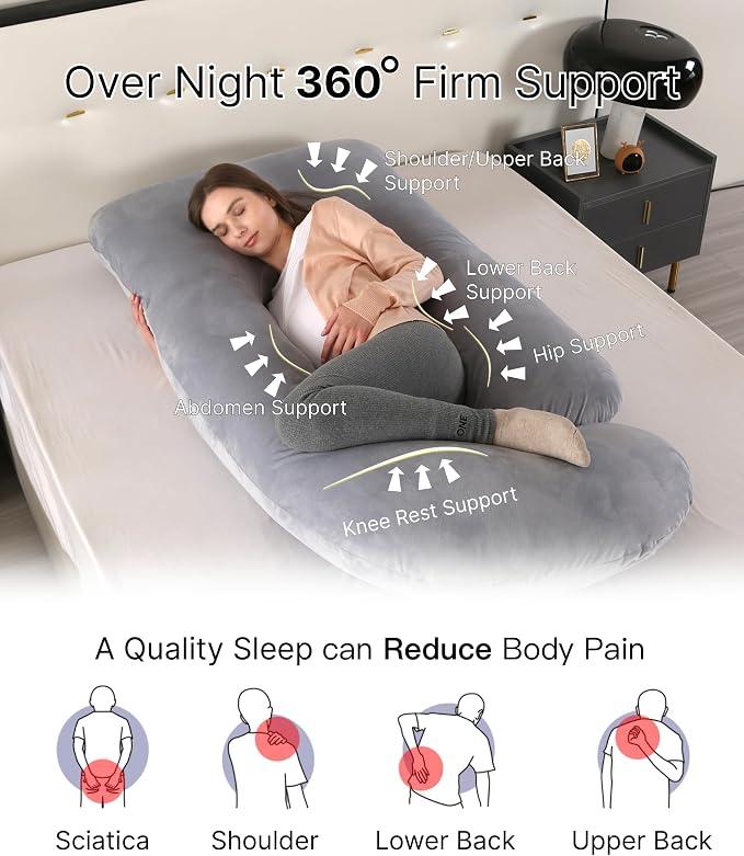 Pregnancy Pillow, Full Body Maternity Pillow 57 inch, - Image 2