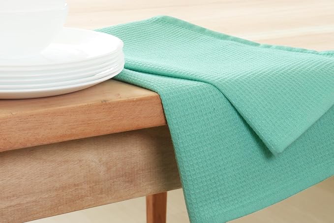 PurpleEssences Waffle Weave Kitchen Towel, 100% Cotton - Image 2