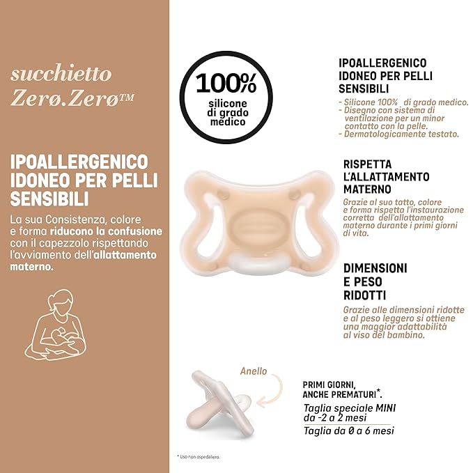 Suavinex Zero Zero Silicone Baby Pacifier w/SX Pro Physiological Pacifier Nipple - Image 5