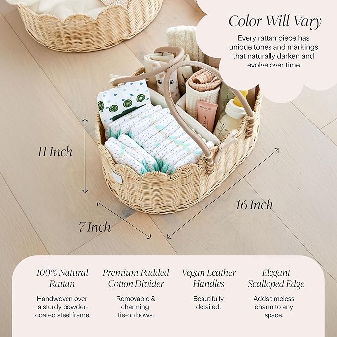 BEBE BASK Premium Baby Diaper Caddy Organizer - Image 4