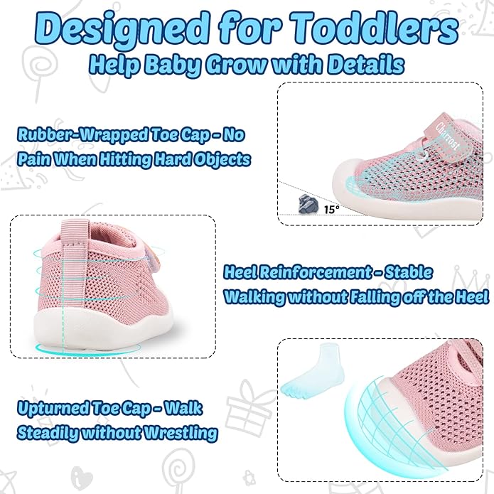 Baby First-Walking Shoes 1-4 Years Kid Shoes Trainers Toddler Infant Boys Girls - Image 4