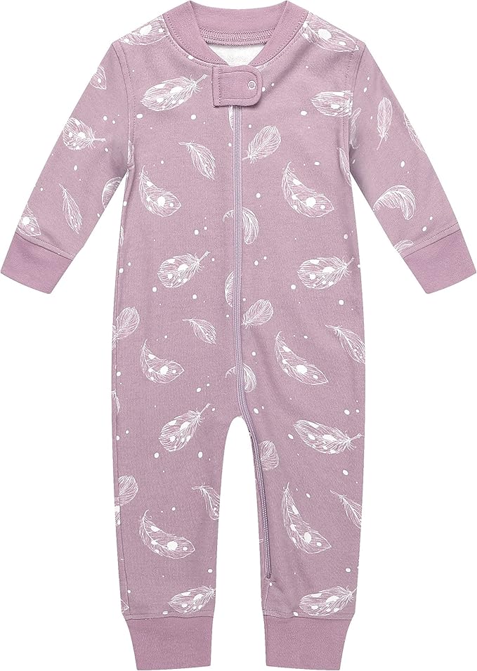 Owlivia Organic Cotton Baby Boy Girl Zip up Sleep 'N Play Pjs, Long Sleeve by Owlivia