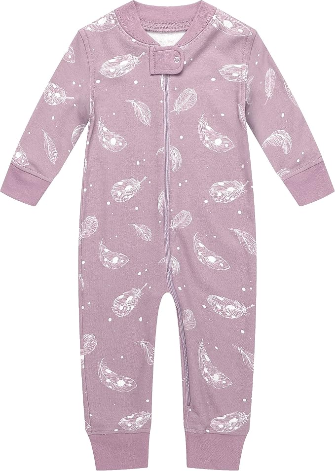 Owlivia Organic Cotton Baby Boy Girl Zip up Sleep 'N Play Pjs, Long Sleeve by Owlivia