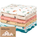 Organic Burp Cloths Baby Boy, Girl by KeaBabies