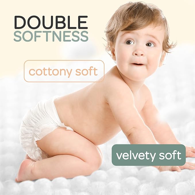 Baby Diapers Size 3, Bouncy Soft Diapers Hypoallergenic Without Chlorine - Image 5