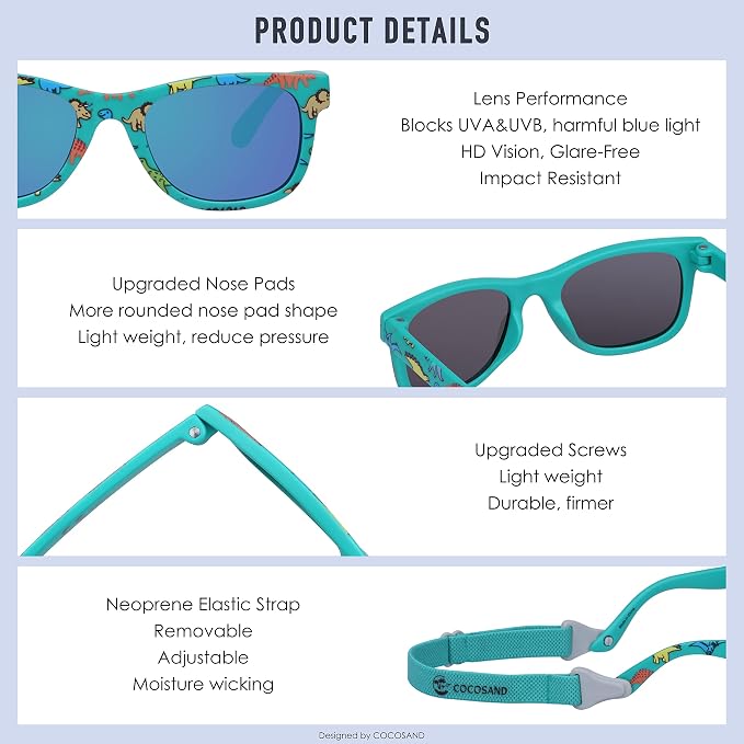 COCOSAND Flexible Baby Sunglasses - Image 4
