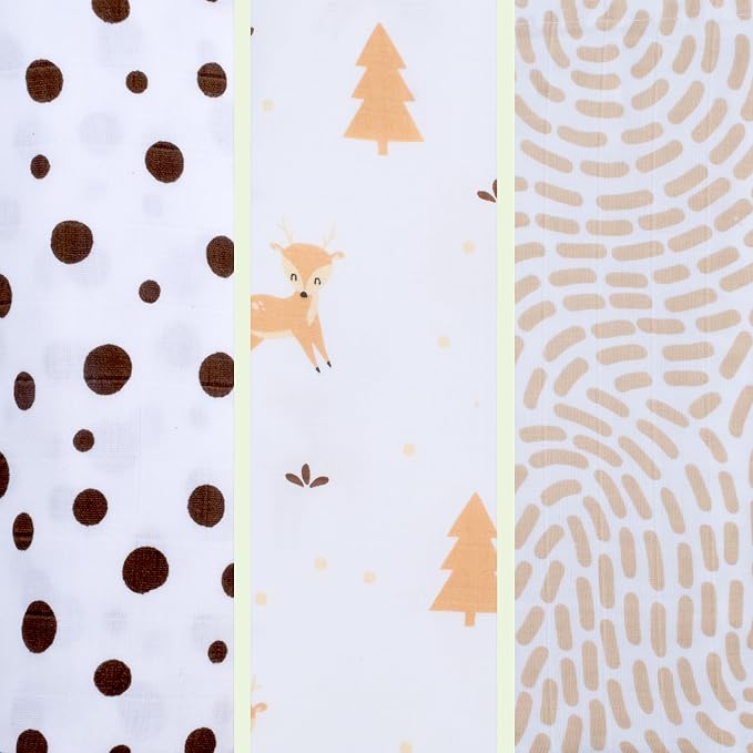 BabySparrow 3 Pack Muslin Swaddle Blankets - Image 7