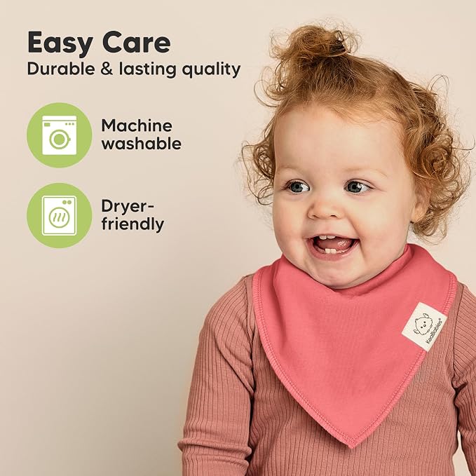 8-Pack Organic Baby Bandana Bibs - Image 7