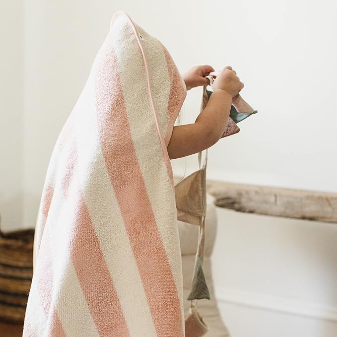 Burt's Bees Baby Hooded Woven Terry Towels Organic Cotton, Unisex Bath - Image 4
