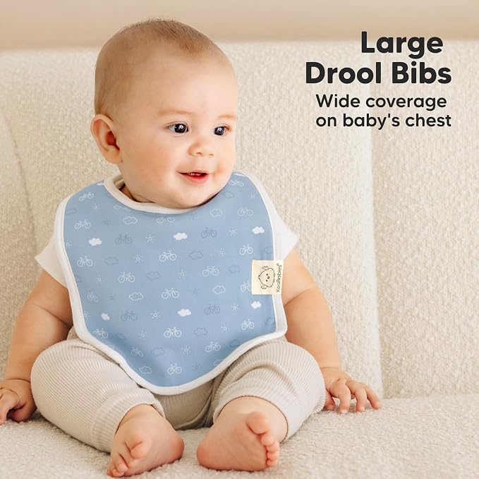 KeaBabies 8-Pack Organic Baby Bibs - Image 3