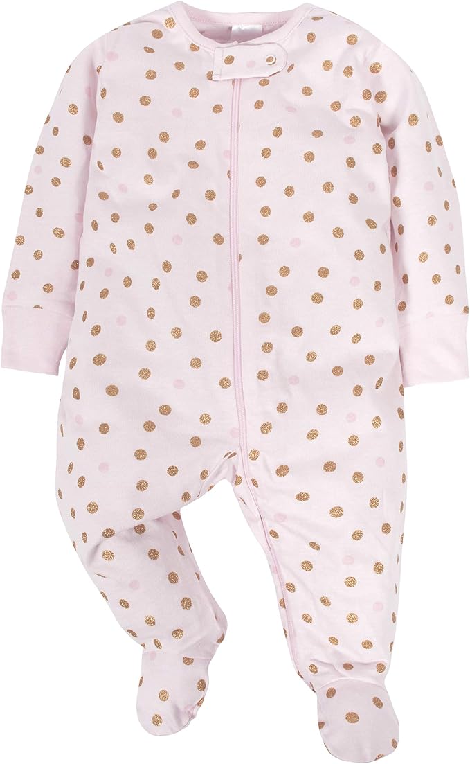 Gerber Baby Girls 4 Pack Sleep 'N Play Footie - Image 3