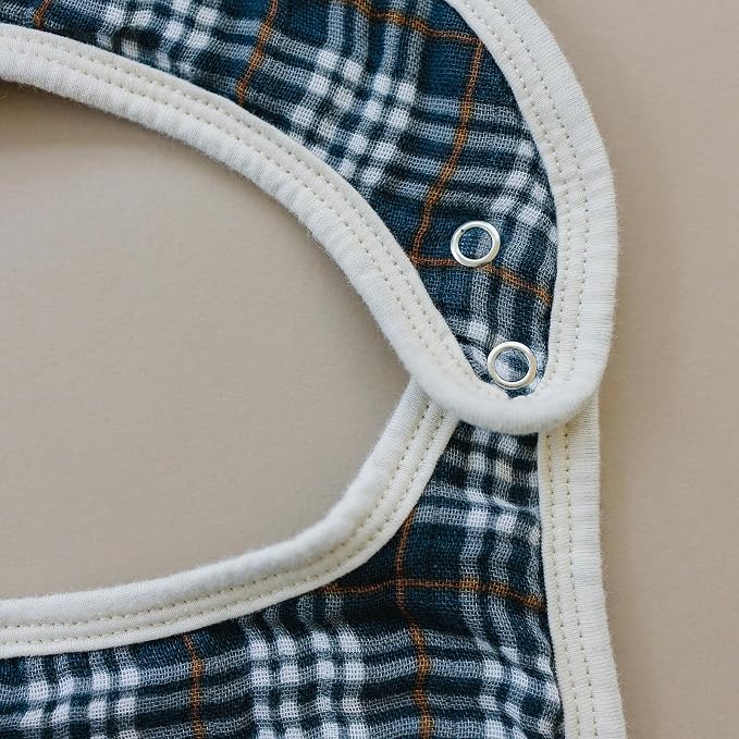 Mebie Baby Muslin Cotton Bib, 3 pack, Baby Bib Set - Image 2
