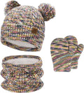 Kids Toddlers Winter Beanie Hats Gloves Neck Scarf Set Mittens Gifts by FZFANTASTICZONE