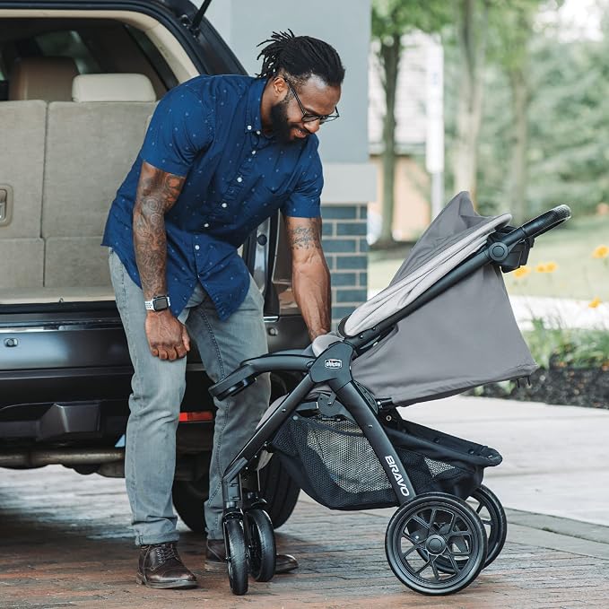 Chicco Bravo LE Trio Travel System, Bravo LE Quick-Fold Stroller - Image 4