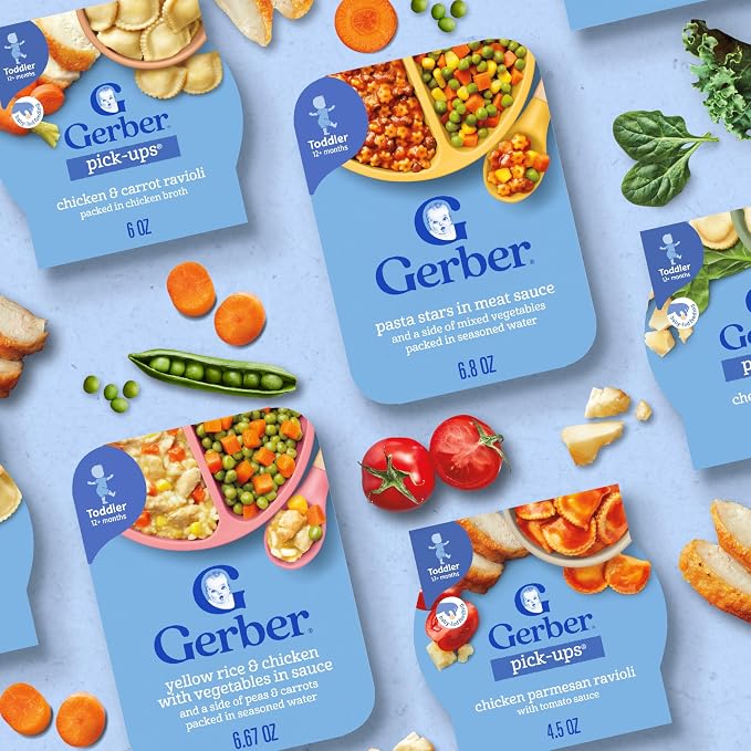 Gerber Toddler Food, Pasta Stars in Meat Sauce, Mealtime - Image 7