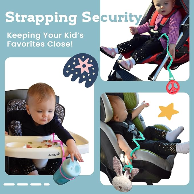 Brilli Baby Cup Catcher Patented Safety Tether Strap, Attach Sippy Cups - Image 4