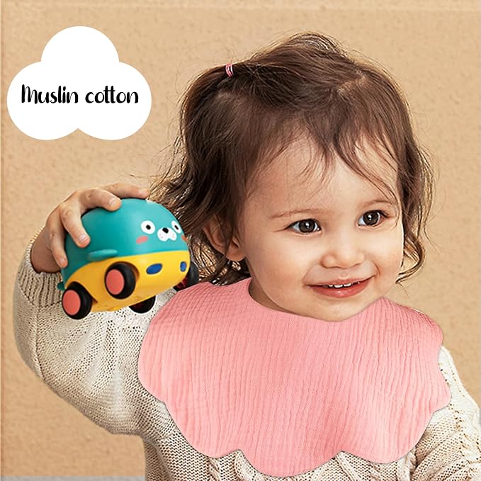 Baby Drool Bibs for Unisex Girls Boys 12 Pack Baby Muslin Bibs for Drooling and - Image 2