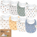 8-Pack Organic Baby Bibs for Boys, Girls by KeaBabies