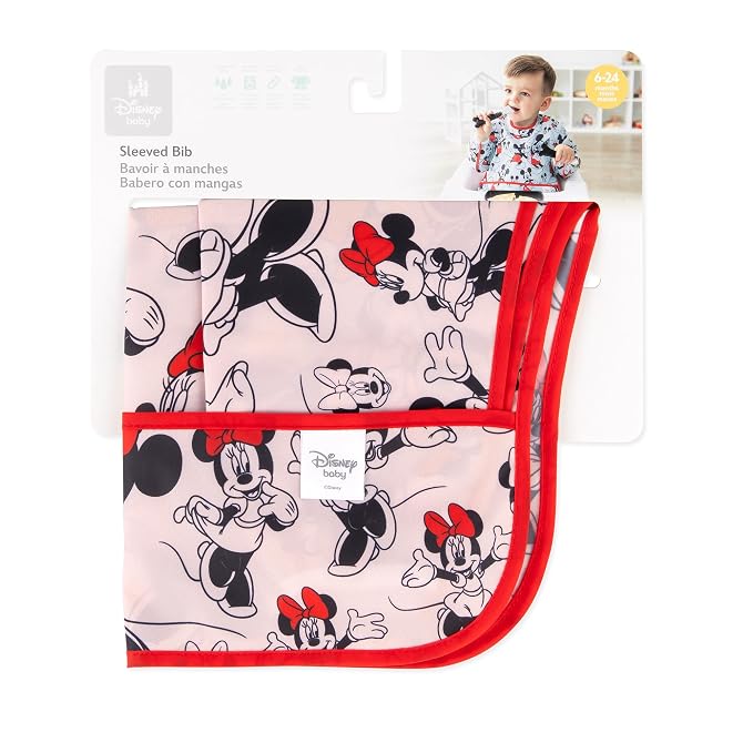 Bumkins Disney Bibs, Baby and Toddler Girls and Boys 6-24 Months, Long Sleeve - Image 6