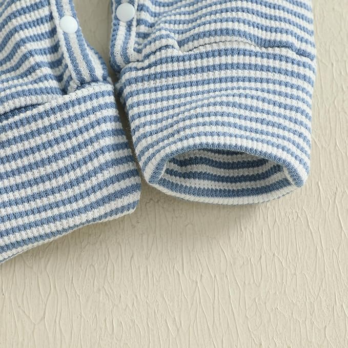 Kuriozud Newborn Infant Unisex Baby Boy Girl Clothes Button Romper Jumpsuit - Image 7