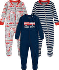 HUGGIES unisex-baby 3-pack Footed Coverall Pajamas by Huggies%C2%AE