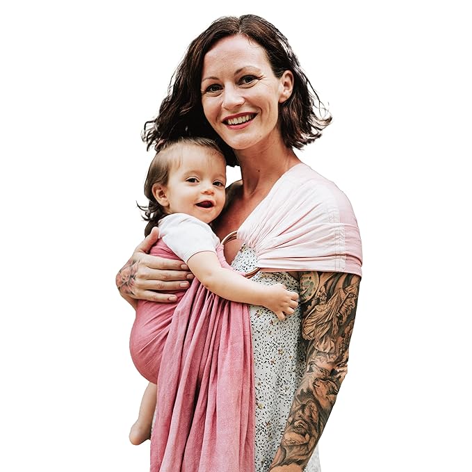 Nalakai Luxury Ring Sling Baby Carrier, Soft Linen Blend Baby Sling, Baby Wrap by NALAKAI