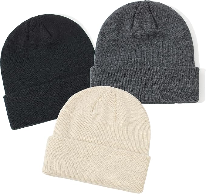 YMYDYFC Baby Beanie 3Pack Toddler Beanie Infant Knit Hat Baby Winter Hats - Image 2