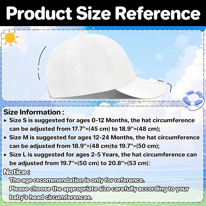 qikqik Baby Baseball Cap Toddler Baseball Hat - Image 6