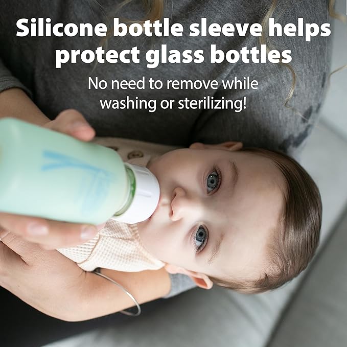 Dr. Brown's Anti-Colic Options+ Narrow Glass Baby Bottle - Image 5