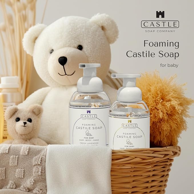 Foaming Baby Castile Soap | 3-In-1 Uses: Hair, Hand | Nourishing Coconut Oil - Image 2