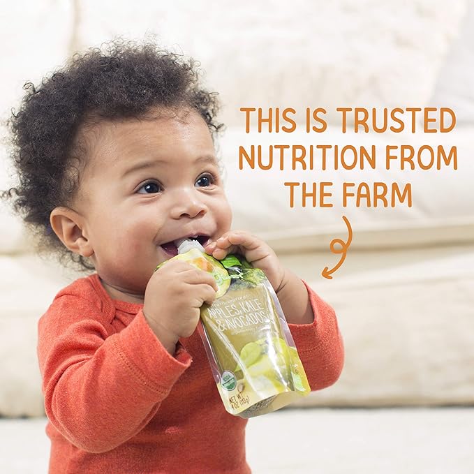 Happy Baby Organics Stage 2 Baby Food Pouches, Gluten Free, Vegan & Healthy - Image 6