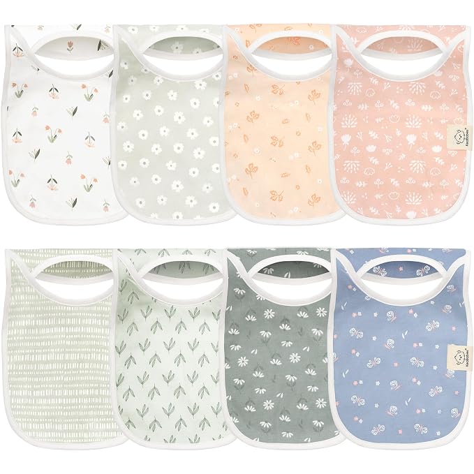 KeaBabies 8-Pack Baby Bibs for Boys, Girls by KeaBabies
