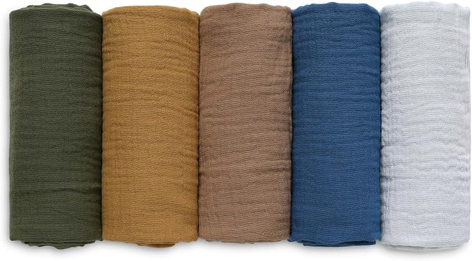 Muslin Receiving Blankets, Neutral Blanket Swaddling by LYRICHOMBABY